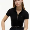 Polo cu croială slim și fermoar Polo cu croială slim și fermoar