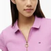 Polo cu croială slim și fermoar Polo cu croială slim și fermoar