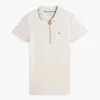 Polo cu croială slim și fermoar Polo cu croială slim și fermoar