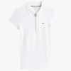 Polo cu croială slim și fermoar Polo cu croială slim și fermoar