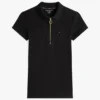 Polo cu croială slim și fermoar Polo cu croială slim și fermoar