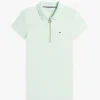 Polo cu croială slim și fermoar Polo cu croială slim și fermoar