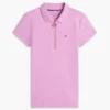 Polo cu croială slim și fermoar Polo cu croială slim și fermoar