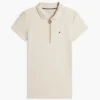Polo cu croială slim și fermoar Polo cu croială slim și fermoar
