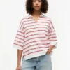 Polo cu dungi, croială oversized Polo cu dungi, croială oversized