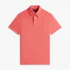 Polo cu logo Crest, croială regular, vopsit în bucată Polo cu logo Crest, croială regular, vopsit în bucată