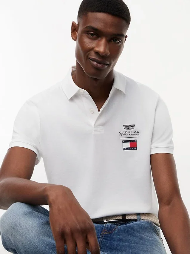 Polo cu logo-ul Tommy x Cadillac F1® Team Polo cu logo-ul Tommy x Cadillac F1® Team