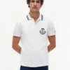 Polo cu monogramă și croială regular fit Polo cu monogramă și croială regular fit