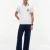 Polo cu monogramă și croială regular fit Polo cu monogramă și croială regular fit
