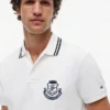 Polo cu monogramă și croială regular fit Polo cu monogramă și croială regular fit