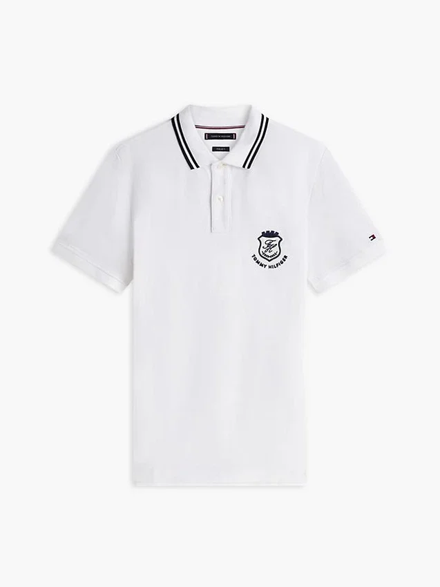 Polo cu monogramă și croială regular fit Polo cu monogramă și croială regular fit