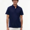 Polo din amestec de bumbac și in New York Label