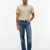 Polo din amestec de bumbac și in New York Label