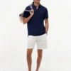 Polo din amestec de bumbac și in New York Label
