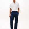 Polo din amestec de bumbac și in New York Label