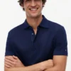 Polo din amestec de bumbac și in New York Label
