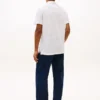 Polo din amestec de bumbac și in New York Label
