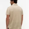 Polo din amestec de bumbac și in New York Label