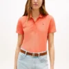 Polo din bumbac elastic, croială slim Polo din bumbac elastic, croială slim