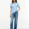 Polo din bumbac elastic, croială slim Polo din bumbac elastic, croială slim