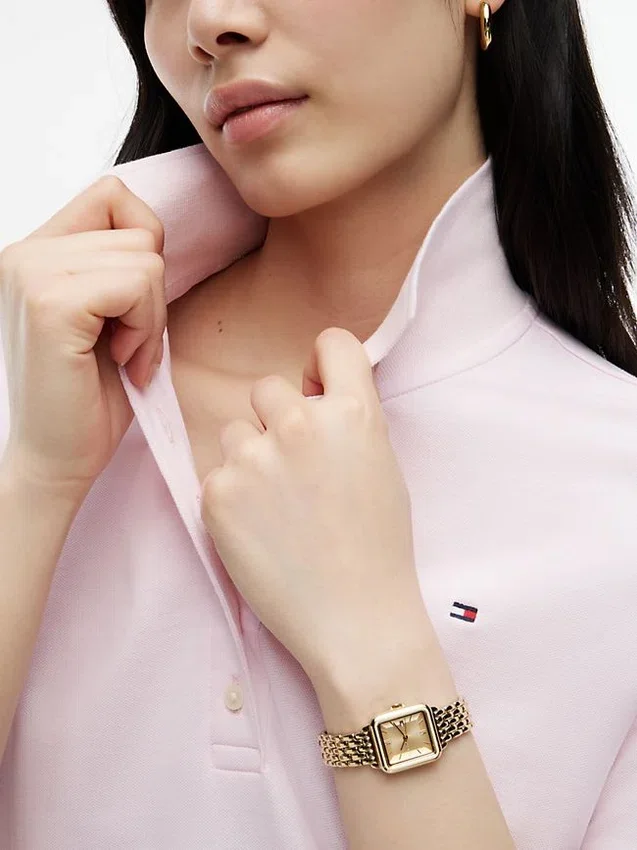 Polo din bumbac elastic cu croială clasică Polo din bumbac elastic cu croială clasică