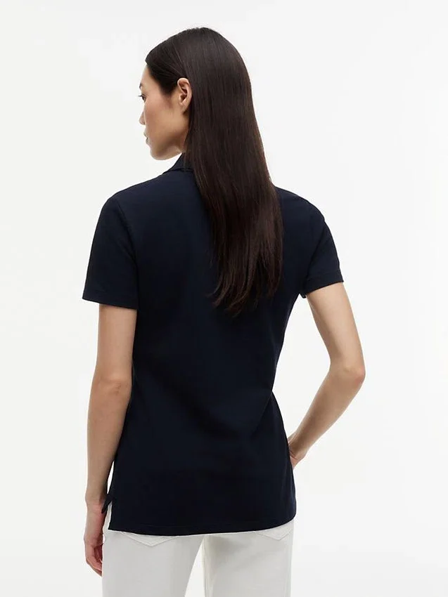 Polo din bumbac elastic cu croială clasică Polo din bumbac elastic cu croială clasică