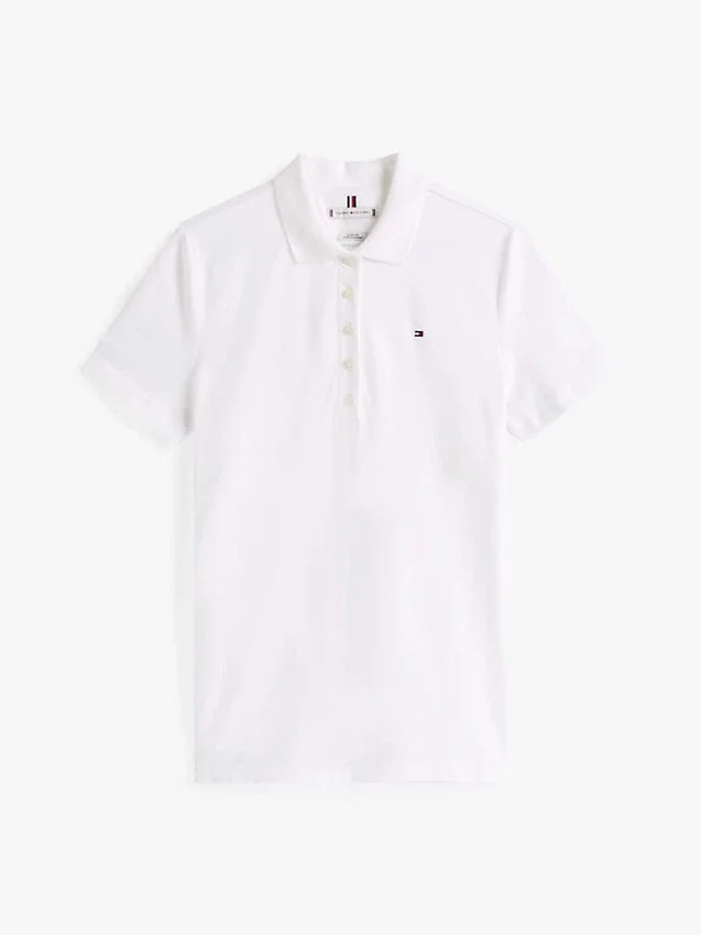 Polo din bumbac elastic cu croială clasică Polo din bumbac elastic cu croială clasică