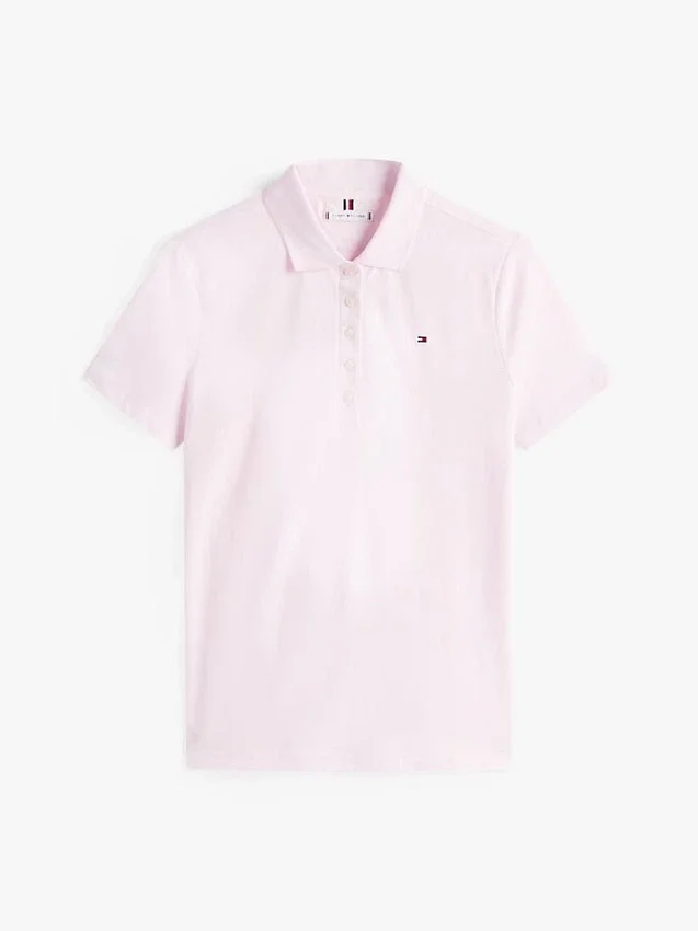 Polo din bumbac elastic cu croială clasică Polo din bumbac elastic cu croială clasică