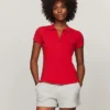 Polo din bumbac elastic cu croială slim