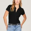 Polo din bumbac elastic cu croială slim Polo din bumbac elastic cu croială slim