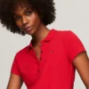 Polo din bumbac elastic cu croială slim