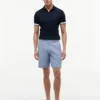 Polo din bumbac neted, croială slim