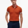 Polo din bumbac neted, croială Slim Fit