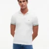 Polo din bumbac neted, croială Slim Fit