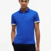 Polo din bumbac neted, croială Slim Fit