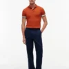 Polo din bumbac neted, croială Slim Fit