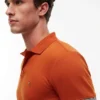 Polo din bumbac neted, croială Slim Fit