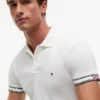 Polo din bumbac neted, croială Slim Fit