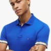 Polo din bumbac neted, croială Slim Fit