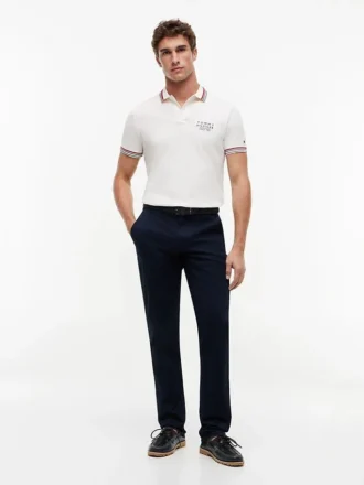 Polo din bumbac neted cu croială regular