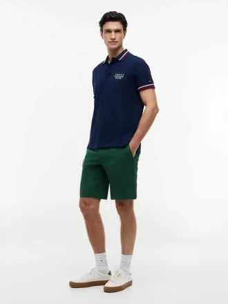 Polo din bumbac neted cu croială regular