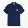 Polo din bumbac neted cu steag ondulat, croială regular Polo din bumbac neted cu steag ondulat, croială regular