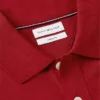 Polo din bumbac neted cu steag ondulat, croială regular