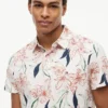 Polo din jersey cu imprimeu floral, croială regular