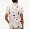 Polo din jersey cu imprimeu floral, croială regular