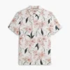 Polo din jersey cu imprimeu floral, croială regular