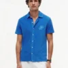 Polo din material frotir cu monogramă script