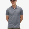 Polo din piqué cu amestec de in, croială regular Polo din piqué cu amestec de in, croială regular