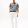 Polo din piqué cu amestec de in, croială regular Polo din piqué cu amestec de in, croială regular