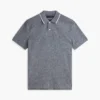 Polo din piqué cu amestec de in, croială regular Polo din piqué cu amestec de in, croială regular